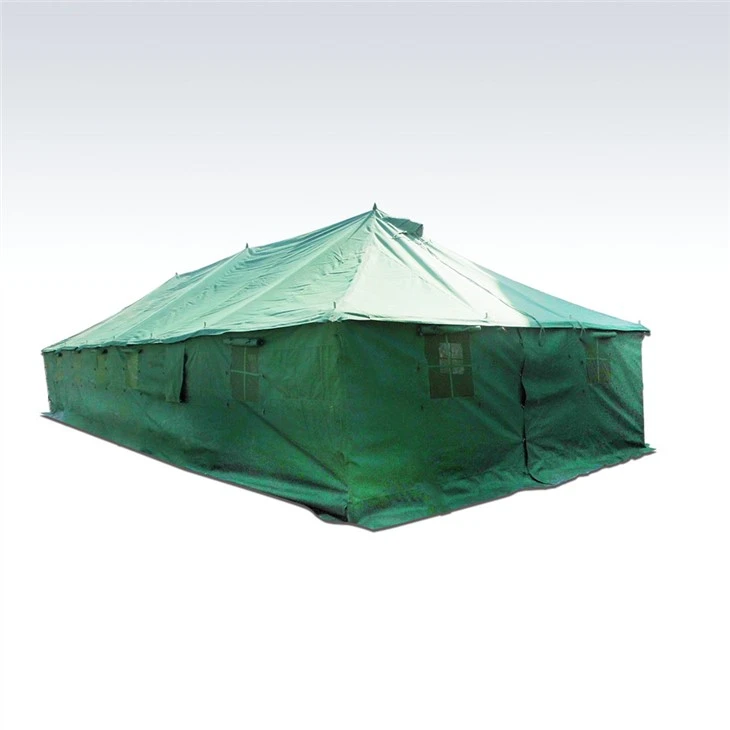 Tenda militare in tela verde